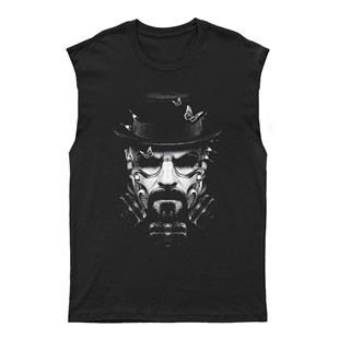 Breaking Bad - Heisenberg Unisex Kesik Kol Tişört Kolsuz T-Shirt KT7988