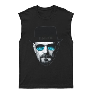Breaking Bad - Heisenberg Unisex Kesik Kol Tişört Kolsuz T-Shirt KT7976