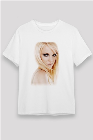 Britney Spears Beyaz Unisex Tişört T-Shirt - TişörtFabrikası