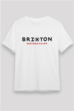 Brixton Beyaz Unisex Tişört T-Shirt