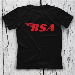 BSA Motors Siyah Unisex Tişört T-Shirt