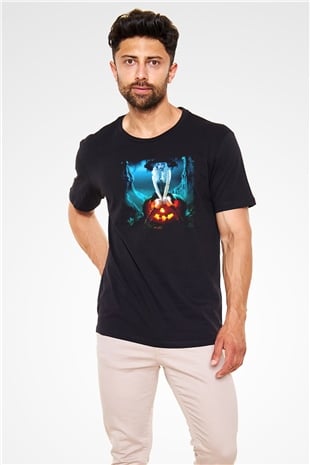Cadılar Bayramı-Halloween Siyah Unisex Tişört T-Shirt - TişörtFabrikası