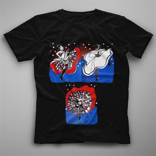 Cancan Siyah Unisex Tişört T-Shirt - TişörtFabrikası