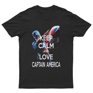 Captain America Unisex Tişört T-Shirt ET6685