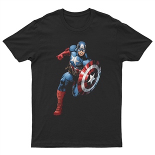 Captain America Unisex Tişört T-Shirt ET6695