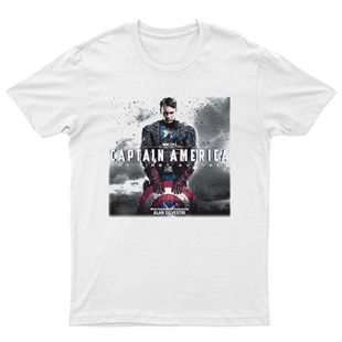 Captain America Unisex Tişört T-Shirt ET6693