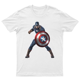 Captain America Unisex Tişört T-Shirt ET6689