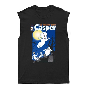 Casper Unisex Kesik Kol Tişört Kolsuz T-Shirt KT440