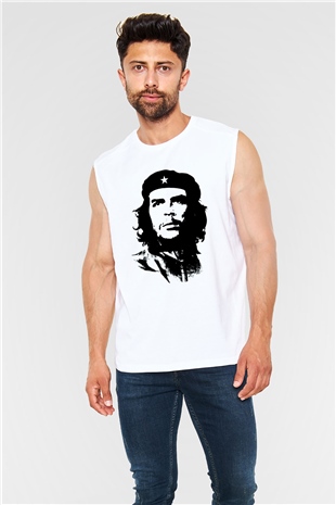 Che Guevara Beyaz Unisex Kolsuz Tişört
