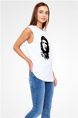 Che Guevara Beyaz Unisex Kolsuz Tişört