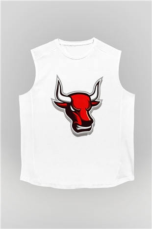 Chicago Bulls Beyaz Unisex Kolsuz Tişört