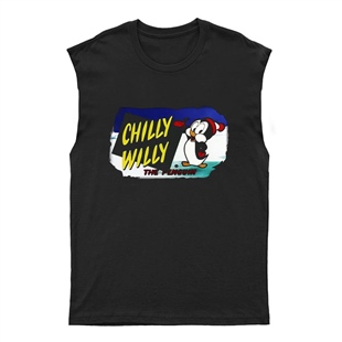 Chilly Willy Unisex Kesik Kol Tişört Kolsuz T-Shirt KT443