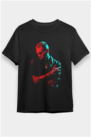 Chris Brown Siyah Unisex Tişört T-Shirt - TişörtFabrikası
