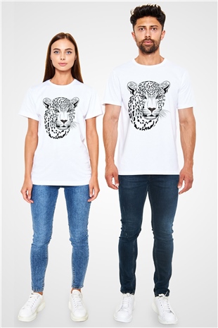 Çita Beyaz Unisex Tişört T-Shirt - TişörtFabrikası