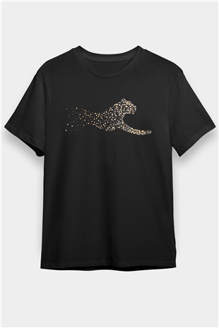 Çita Siyah Unisex Tişört T-Shirt - TişörtFabrikası