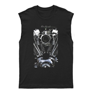 Cosmos Muscle Bikes Unisex Kesik Kol Tişört Kolsuz T-Shirt KT3201