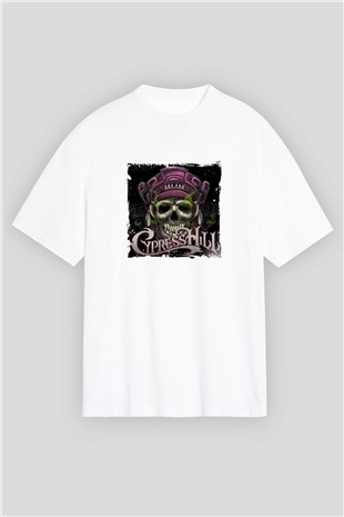 Cypress Hill Baskılı Unisex Beyaz Tişört