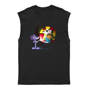 Danger Mouse Unisex Kesik Kol Tişört Kolsuz T-Shirt KT446