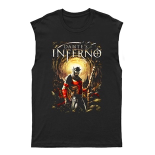 Dante's Inferno Unisex Kesik Kol Tişört Kolsuz T-Shirt KT7586