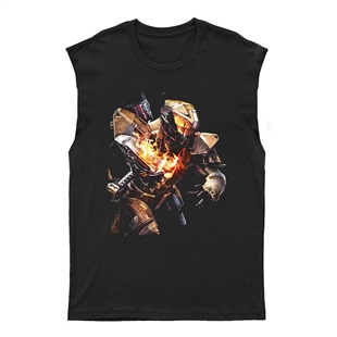 Destiny: Rise of Iron Unisex Kesik Kol Tişört Kolsuz T-Shirt KT7592