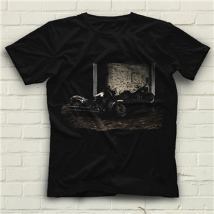 DF Motor Siyah Unisex Tişört T-Shirt