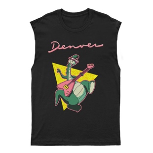 Dinazor Denver Unisex Kesik Kol Tişört Kolsuz T-Shirt KT452