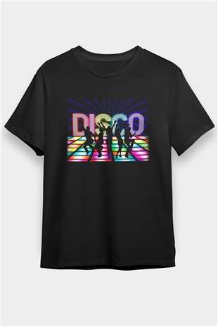 Disko Siyah Unisex Tişört T-Shirt - TişörtFabrikası