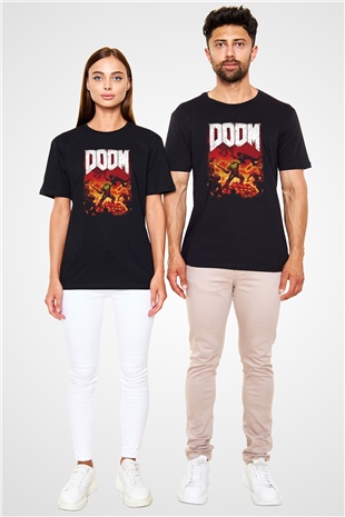 Doom Siyah Unisex Tişört T-Shirt