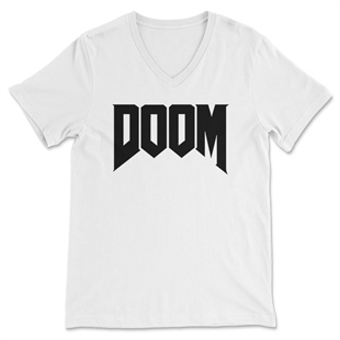 Doom Unisex V Yaka Tişört V Yaka T-Shirt VT7629