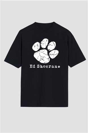 Ed Sheeran Siyah Unisex Oversize Tişört T-Shirt