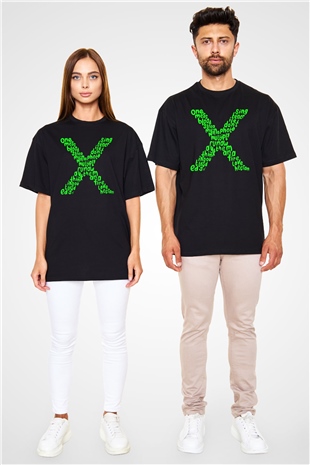 Ed Sheeran Siyah Unisex Oversize Tişört T-Shirt