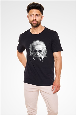 Einstein Siyah Unisex Tişört T-Shirt - TişörtFabrikası