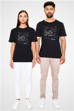 Einstein Black Unisex  T-Shirt - Tees - Shirts