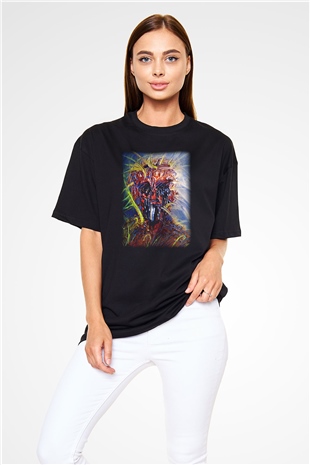 Ekspresyonizm Siyah Unisex Oversize Tişört T-Shirt