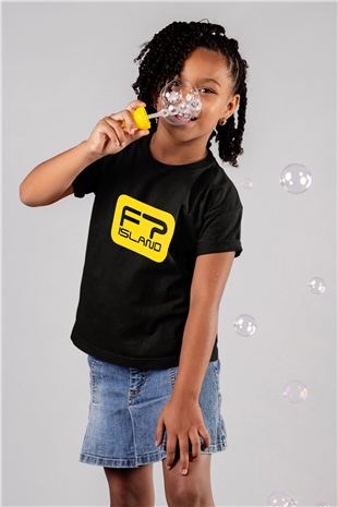 F.T. Island K-Pop Baskılı Siyah Unisex Çocuk Tişört