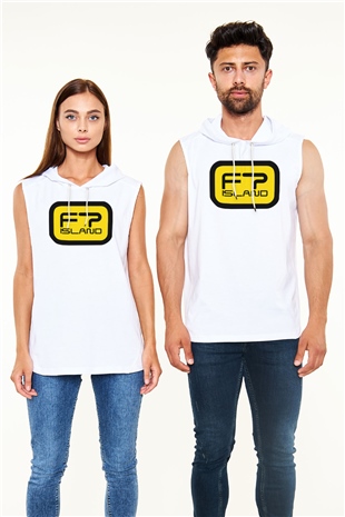 F.T. Island K-Pop Siyah Unisex Kapüşonlu Kolsuz Tişört