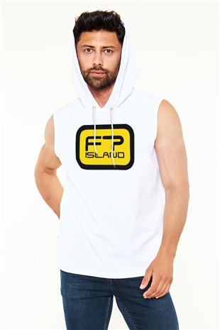 F.T. Island K-Pop Siyah Unisex Kapüşonlu Kolsuz Tişört