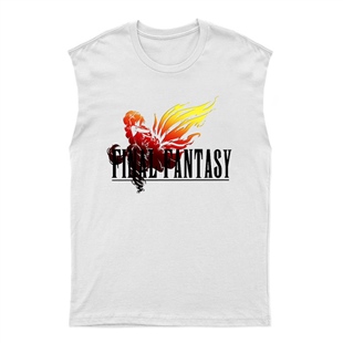 Final Fantasy Unisex Kesik Kol Tişört Kolsuz T-Shirt KT7652