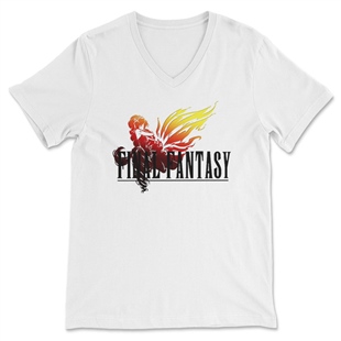 Final Fantasy Unisex V Yaka Tişört V Yaka T-Shirt VT7652