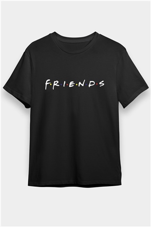 Friends Siyah Unisex Tişört