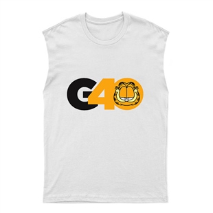 Garfield Unisex Kesik Kol Tişört Kolsuz T-Shirt KT480