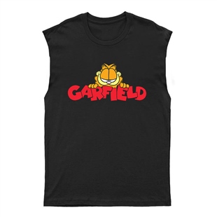 Garfield Unisex Kesik Kol Tişört Kolsuz T-Shirt KT478