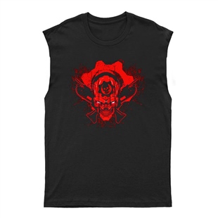 Gears of War Unisex Kesik Kol Tişört Kolsuz T-Shirt KT7659