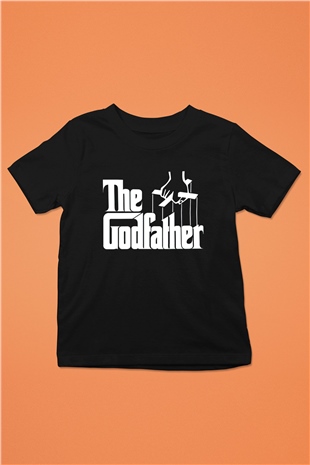 Godfather Baskılı Siyah Unisex Çocuk Tişört