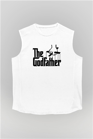 Godfather Beyaz Unisex Kolsuz Tişört