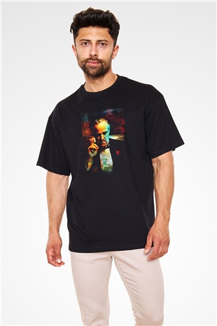 Godfather Siyah Unisex Oversize Tişört T-Shirt