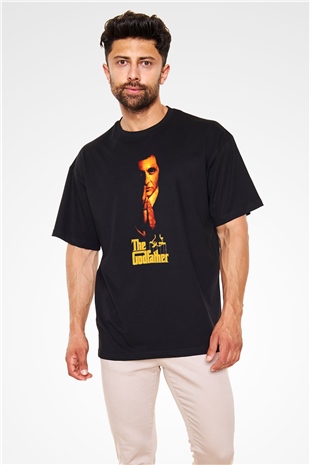 Godfather Siyah Unisex Oversize Tişört T-Shirt
