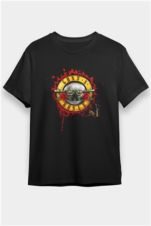 Guns N’ Roses Siyah Unisex Tişört T-Shirt - TişörtFabrikası