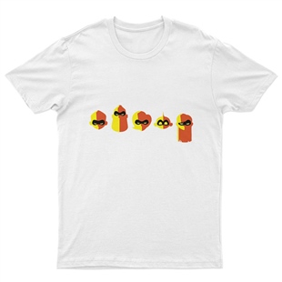 İnanılmaz Aile ( Incredibles ) Unisex Tişört T-Shirt ET493