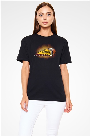 Indian Siyah Unisex Tişört T-Shirt